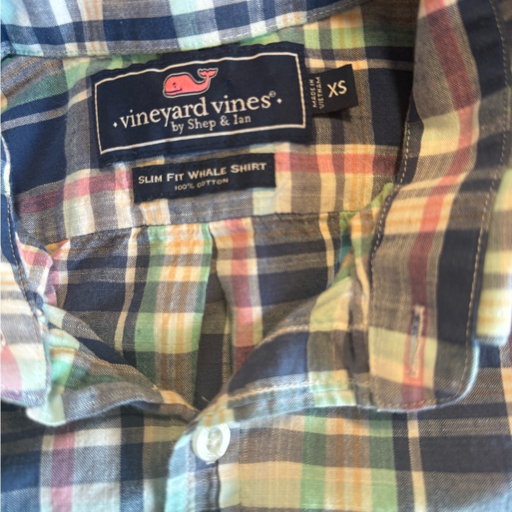 Vineyard Vines Men's Colorful Plaid Button Down Shirt